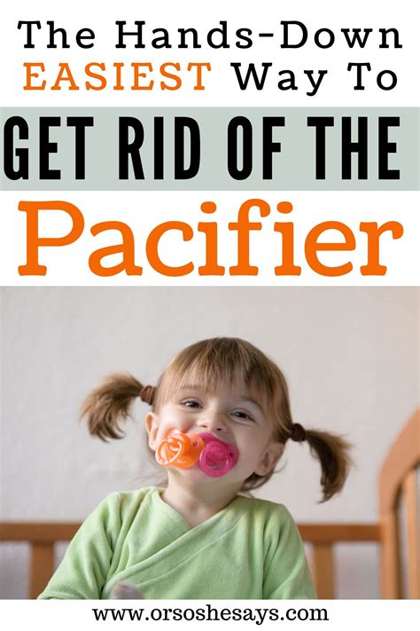 The EASIEST Way to Get Rid of Toddler's Pacifier - Or so she says...