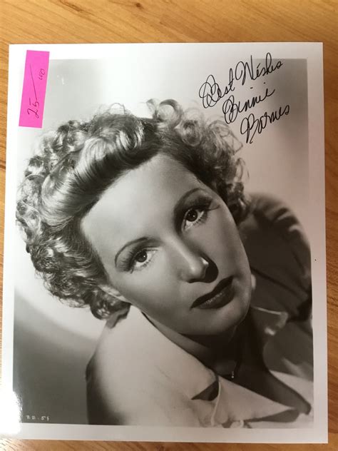 Binnie Barnes, actress, autograph – Williamsburg Nostalgia Fest