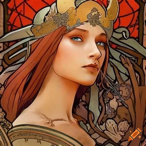 Art nouveau style illustration of middle earth haradrim on Craiyon