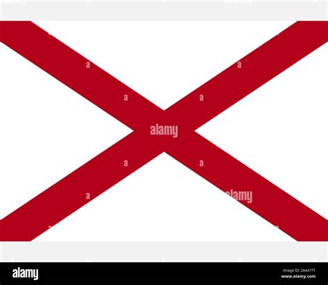 Flag of Alabama as vector illustration Stock Photo - Alamy