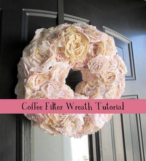 Haleighanna's Hands: Haleighanna's Hands: DIY Coffee Filter Wreath Tutorial
