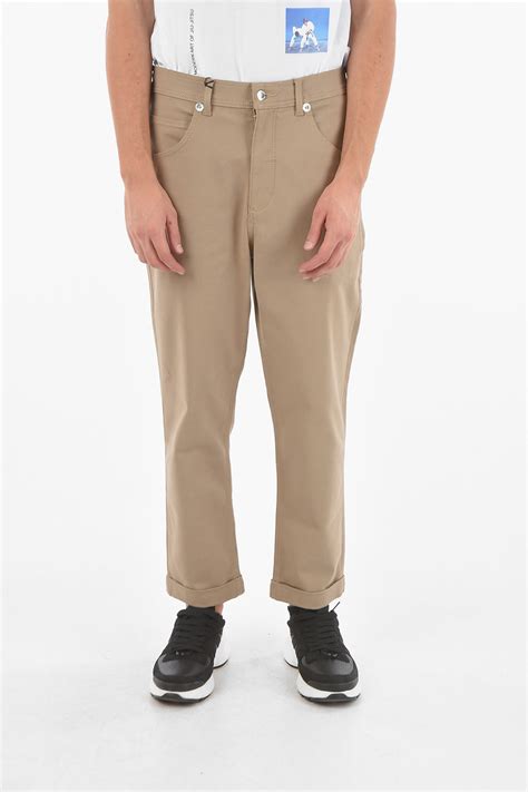 Neil Barrett Low-Waist Pants with Cuffed Ankles men - Glamood Outlet