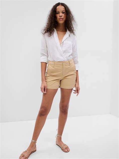 4" Downtown Khaki Shorts | Gap