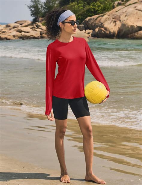 TACVASEN Sun Shirt Women Long Sleeve Athletic Yoga UPF 50+ Tops with ...