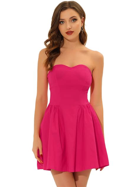 DARING DIVA Party Mini Strapless Sweetheart Neck Christmas Mini Dress ...