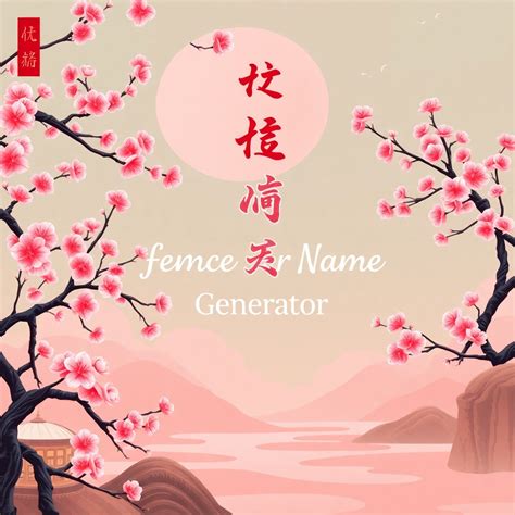 Best Female Chinese Name Generator | Vondy