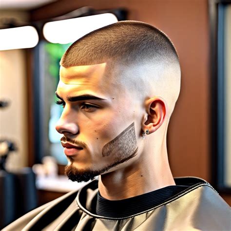 15 Buzz Cut Without Beard Ideas for a Sharp Look - Burst of Style