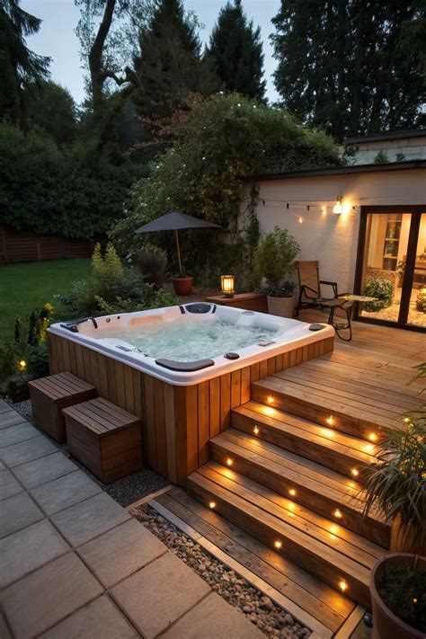 20+ Inspiring Backyard Hot Tub Landscaping Ideas | Hot tub landscaping, Hot tub garden, Hot tub ...