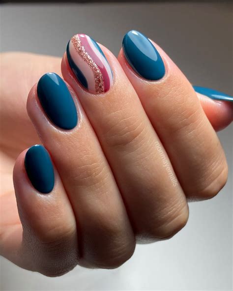 27+ Dark Teal Nails Ideas to Steal This Month - Nail Designs Daily