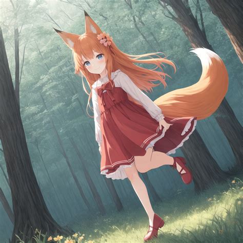 лоли-лисичка в лесу / AO :: NovelAI :: Anime Unsorted :: shgt :: fox ...