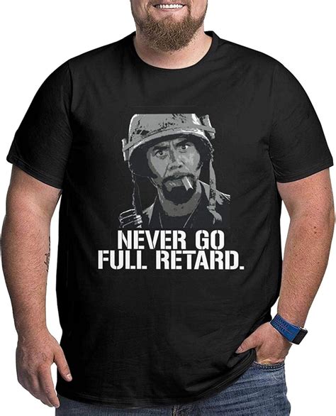 Eoinch Thunder Never Go Full Retard Big & Tall Short-Sleeve Plus Size T ...