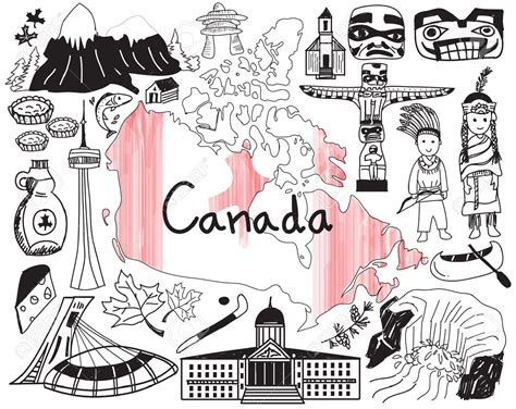 Canada Drawing at GetDrawings | Free download - map of canada drawing easy