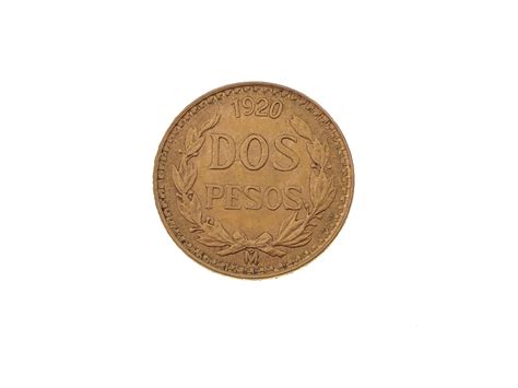 Lot - 1920 Mexican Dos Peso Gold Coin