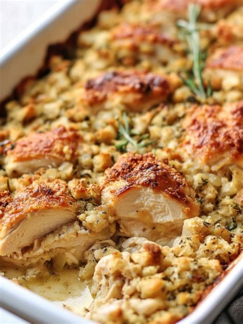 Chicken and Stuffing Bake