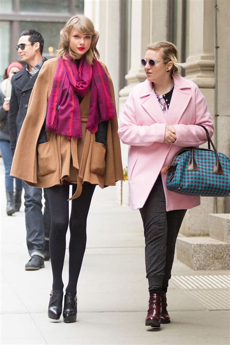 TAYLOR SWIFT and LENA DUNHAM Out and About in New York - HawtCelebs
