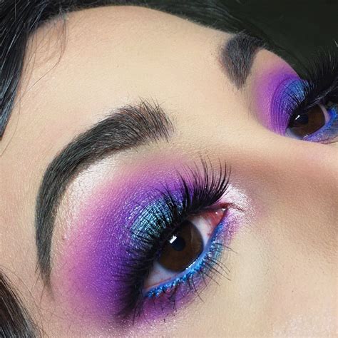 P @qveendaiisy in 2023 | Glitter makeup looks, Purple makeup, Purple ...