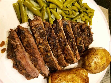Braised Flank Steak in the Oven