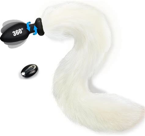 Amazon.com: Butt Vibrator Fox Tail Vibrator Silicone Anal Plugs Stimulato Role Play Wearable ...