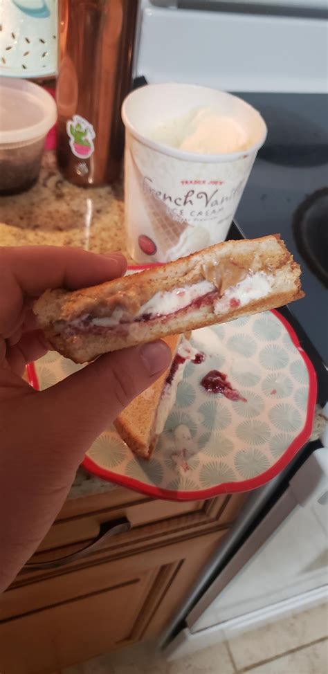 PB&J Ice Cream Sandwhich - Dining and Cooking