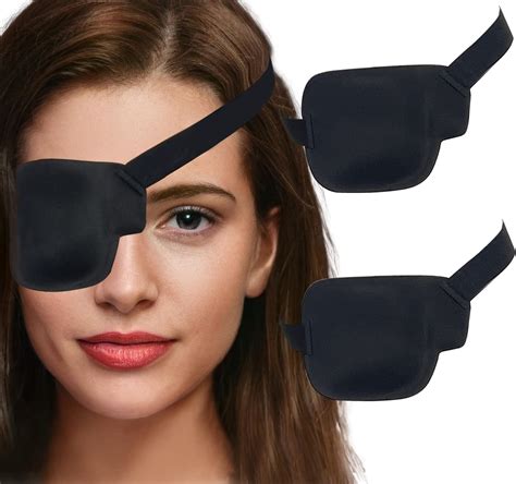 Emlimny Eye Patches for Adults and Kids, 2 Pcs 3D Eye Patch Black ...