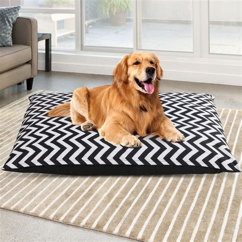 Extra Extra Large Canvas Pet Bed - Black & White