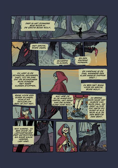 ArtStation - Comic : Little red riding hood (Dutch)