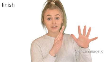 Finish In Asl