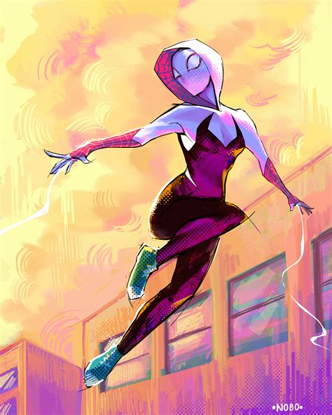 Spider Gwen fanart by me (IG: @noboaarte) : r/Spiderman