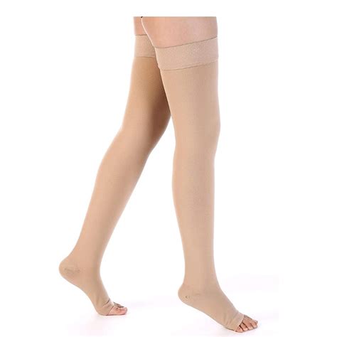 Medtex Class II Microfiber Lycra Medical Compression Stockings for Varicose Veins,Class 2 Thigh ...