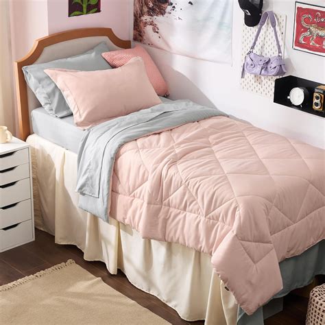 Amazon.com: Bedsure Twin XL Comforter Set - 5 Pieces Reversible Blush ...