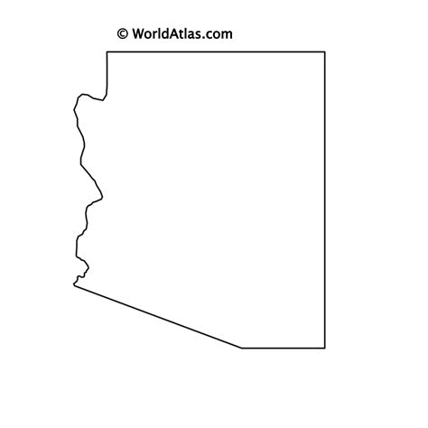 Arizona State Map Detailed Outline Vector Simple Svg Png Pdf - Etsy ...