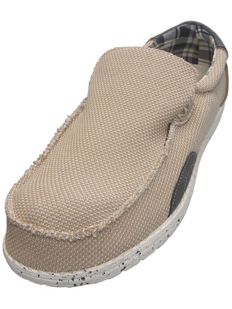 Norty Men's Chukka Slip On Boat Shoe, 13 Medium Tan - - Walmart.com
