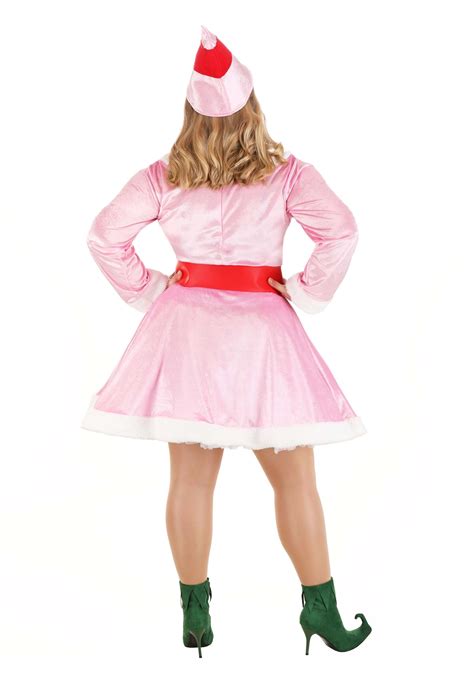 Women's Plus Size Elf Jovie Pink Costume