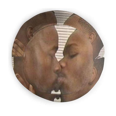 Two Black Men Kissing Meme Bucket Hat for Summer Travel