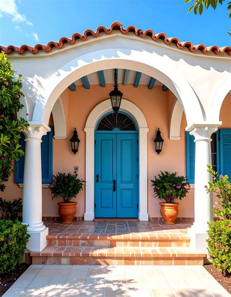 24 Spanish Style Front Porch Ideas for Cozy Entry Ways - Too Much Time