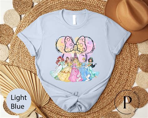 BANJOJO Disney Watercolor Princesses Shirt, Cinderella Shirt, Belle ...
