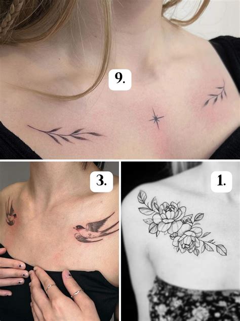Cutest Collarbone Tattoos That Are Worth The Pain - Tattoo Glee