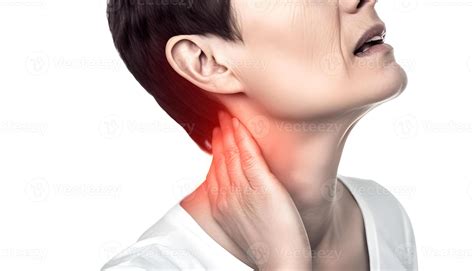 dolor en el cuello. concepto de cuello rigidez, de la nuca rigidez. ai ...