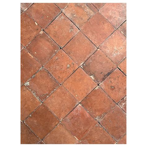 Antique French Salmon Nuanced Terracotta Floor Tiles - we sell them per ...