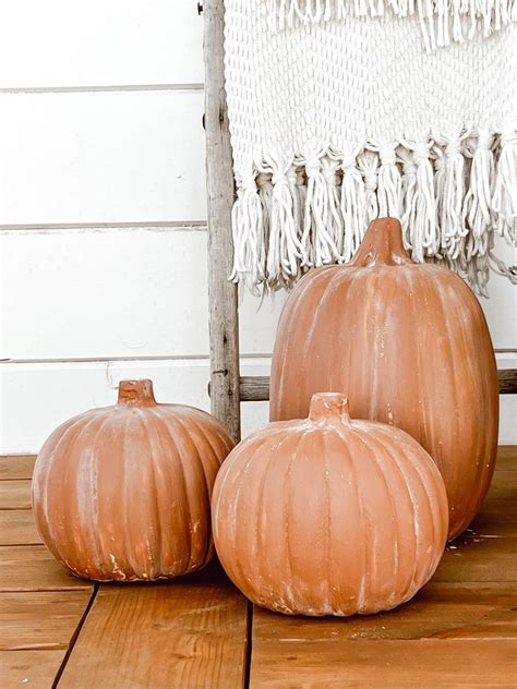 Easy DIY Faux Terra Cotta Pumpkins 2 Ways! - Twelve On Main