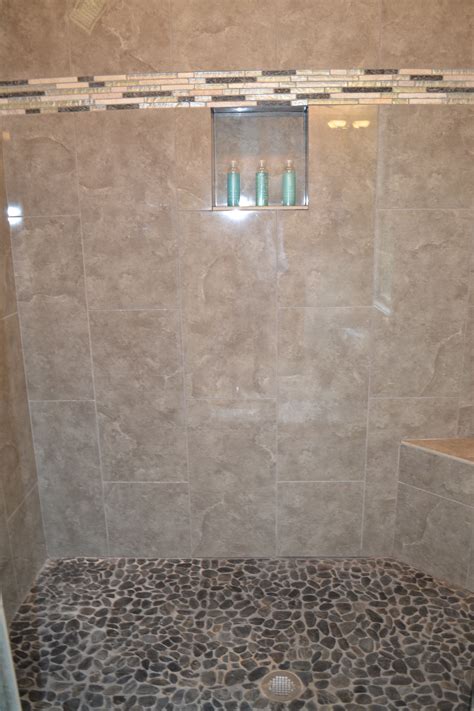 Tile Shower Floor River Rock at Fred Grant blog