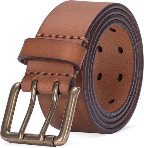 Thicken Full Grain Leather Mens Belt Heavy Duty Mens Work Belt Mens ...