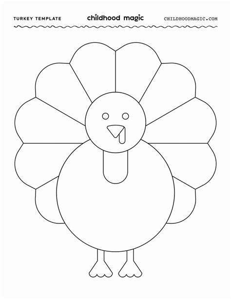 Decorate a Turkey Template | Printable Templates