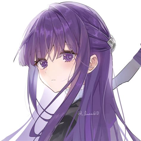 Pin by Amy on Fern in 2025 | Anime character design, Anime purple hair ...