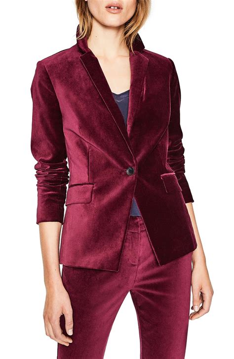 Boden Stretch Velvet Blazer | Nordstrom | Velvet blazer women, Velvet ...