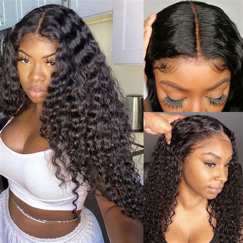 13×6 Lace Front Wig Deep Wave Curly Virgin Human Hair Wigs - Uolova hair