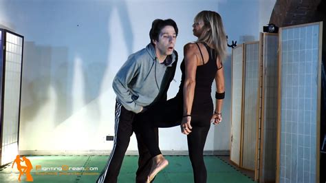 FightingDream.com | Petra ballbusting and neckbreak special