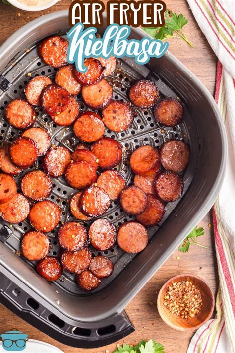 Air Fryer Glazed Kielbasa - The Country Cook