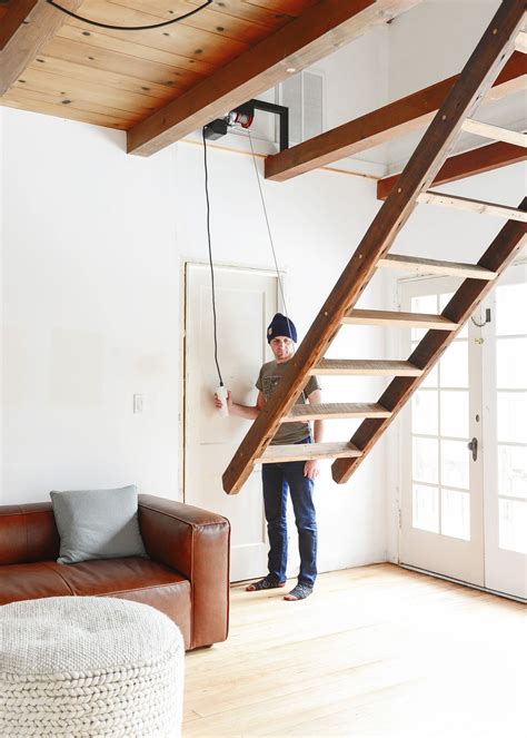 Our Loft Ladder Goes Electric! | Loft room, Loft spaces, Loft staircase