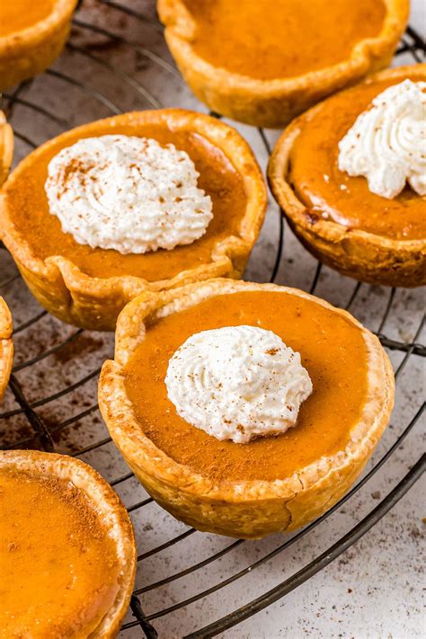 Mini Pumpkin Pies Recipe Mini Pumpkin Pies Made In A Muffin Tin